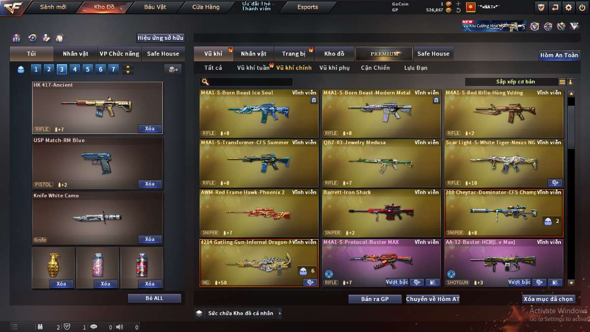 shop acc cf uy tin gia re